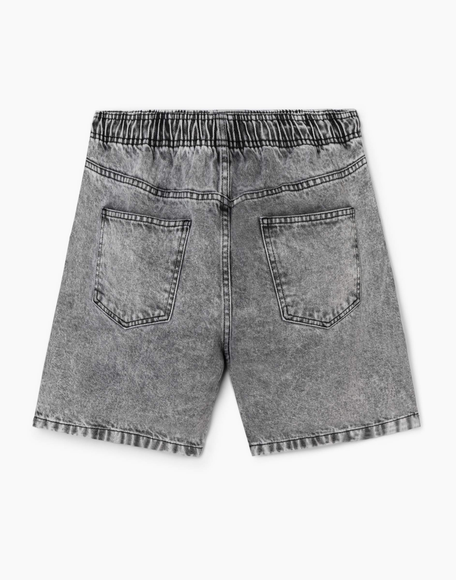 Серые джинсовые шорты Easy fit на резинке BSH007776-1 купить по цене от ...