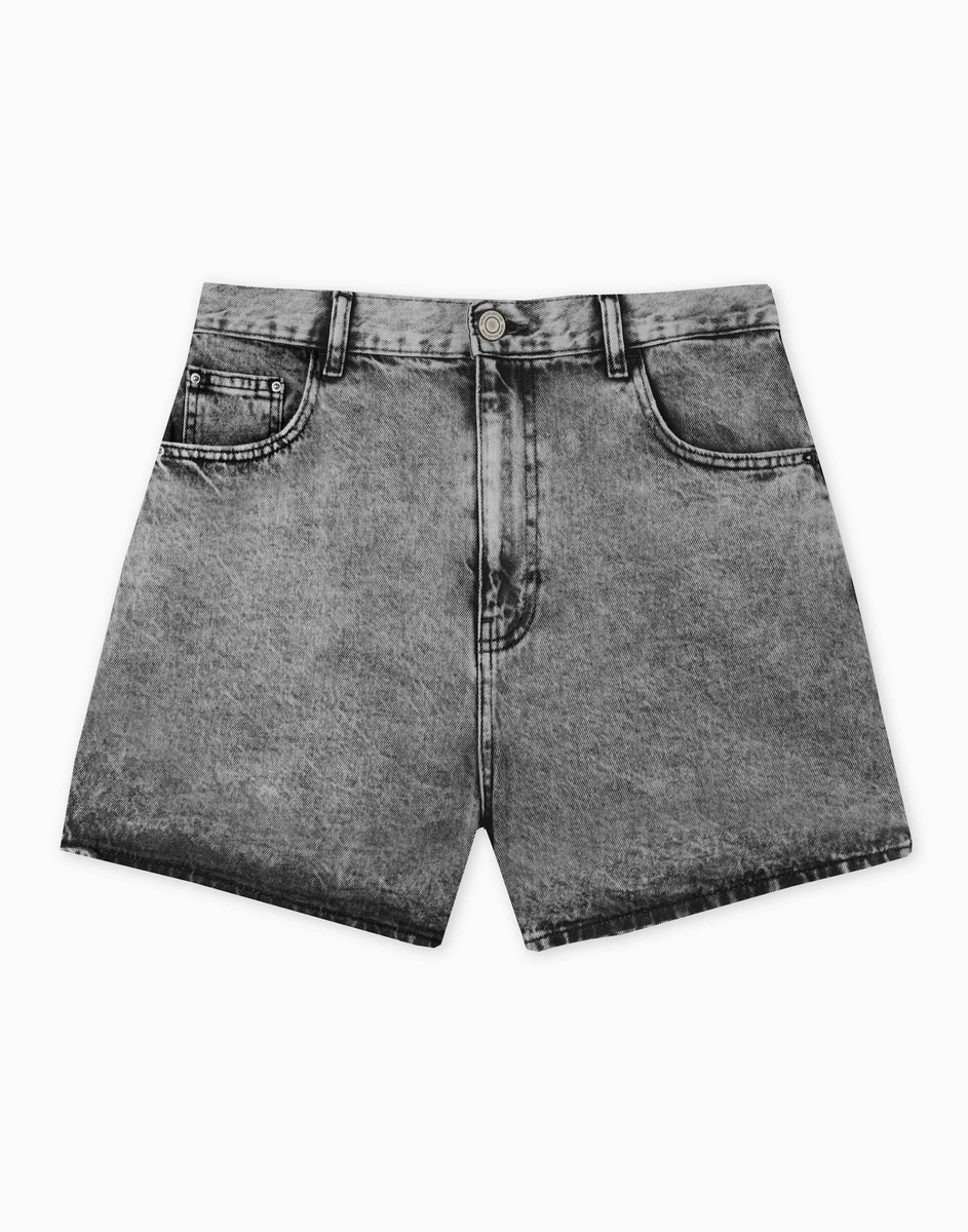 Серые джинсовые шорты Mom GSH011761-1 купить по цене от 399 рублей с ...