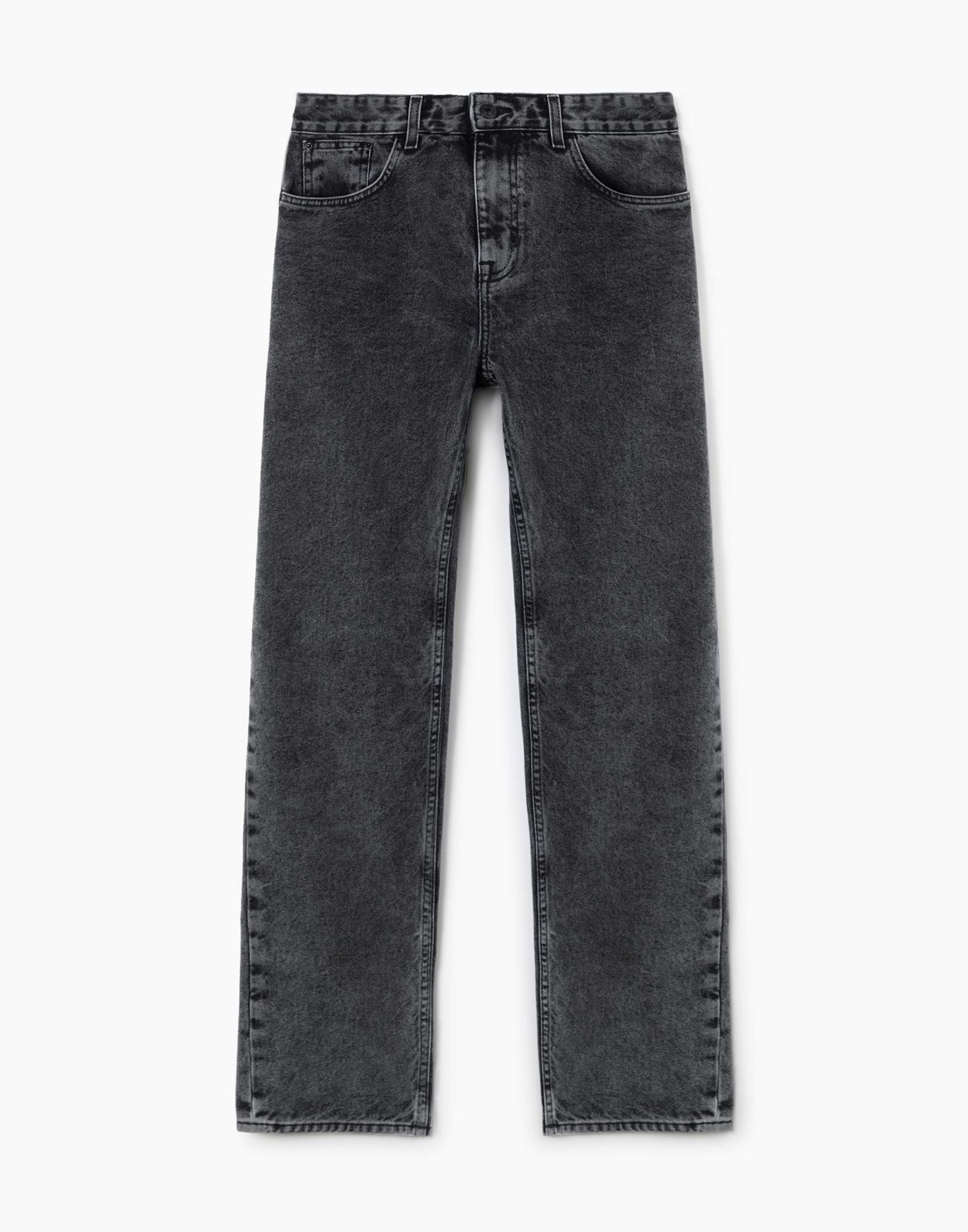 Серые джинсы Regular-5
