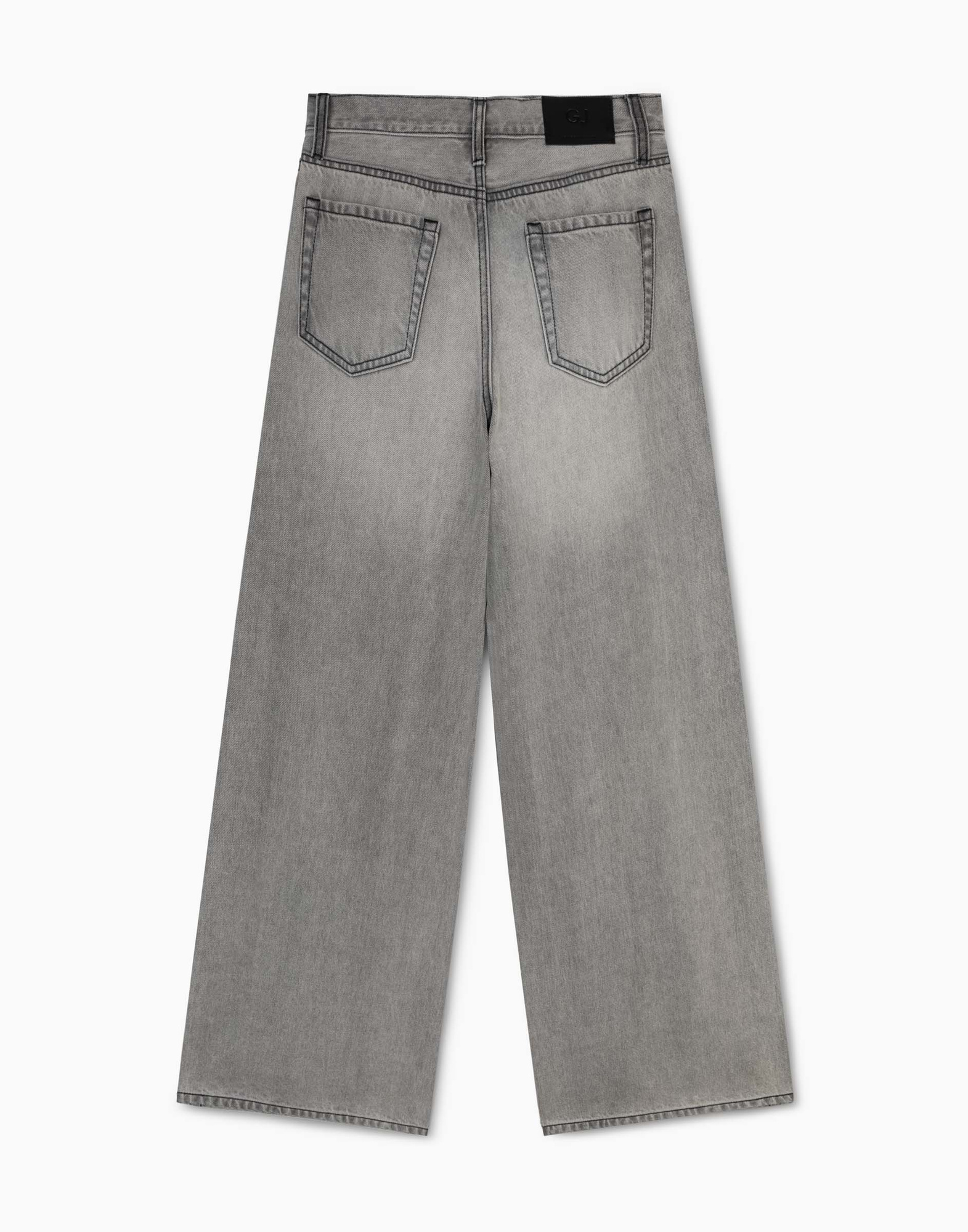 Серые джинсы Wide leg с потёртостями GJN035043-1 купить по цене от 2199 ...