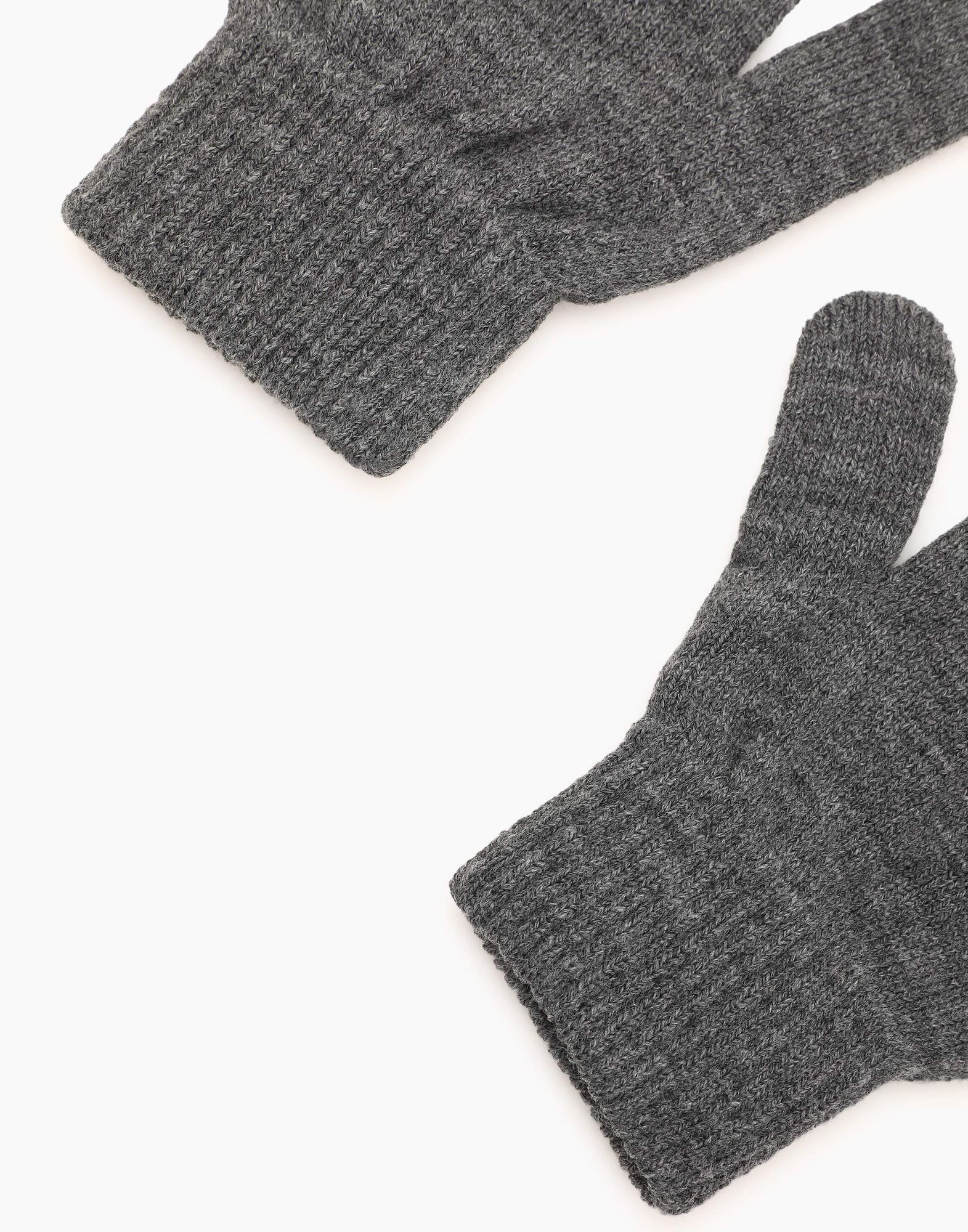 Серые перчатки для мальчика-3