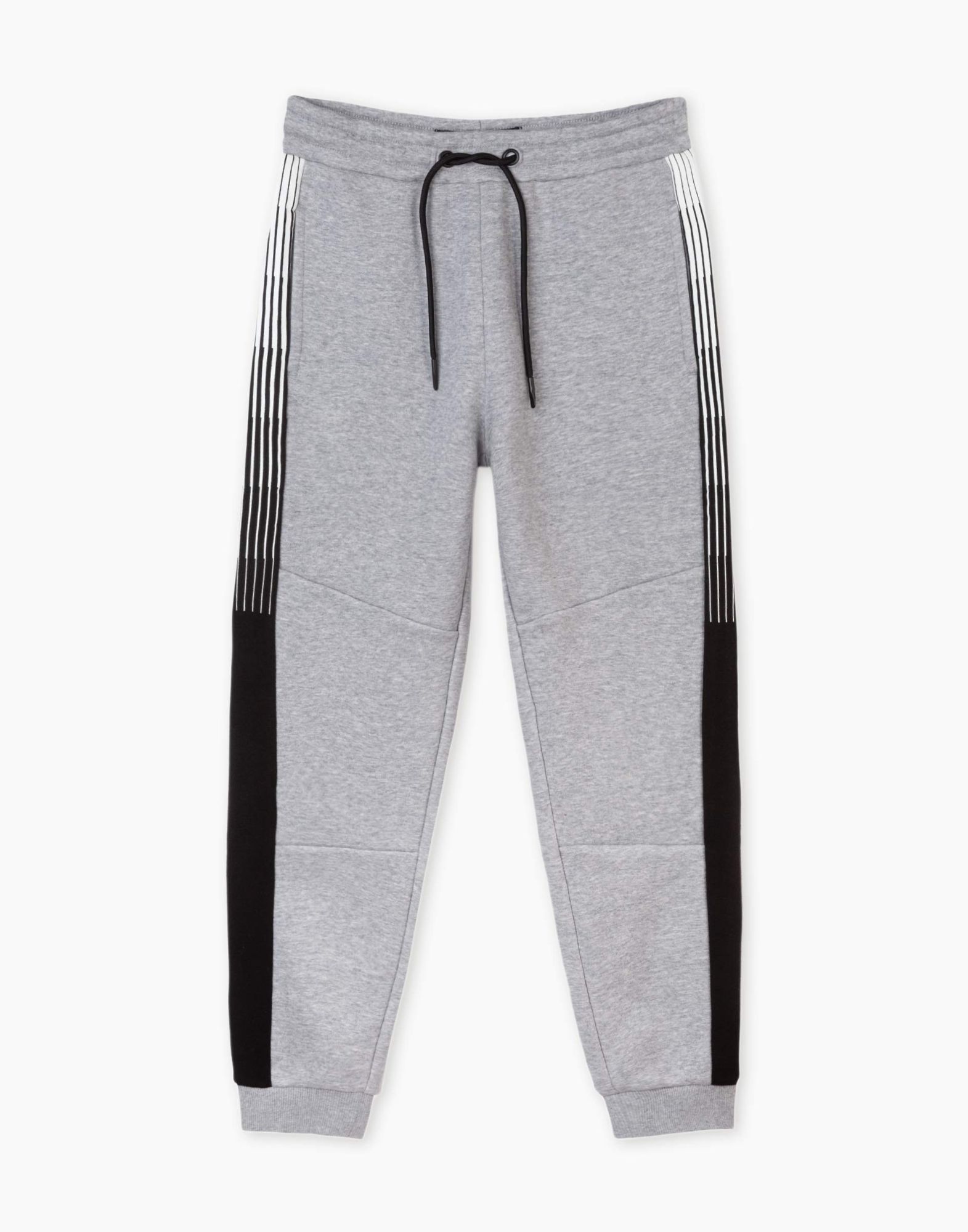 Серые спортивные брюки Jogger с лампасами для мальчика-1