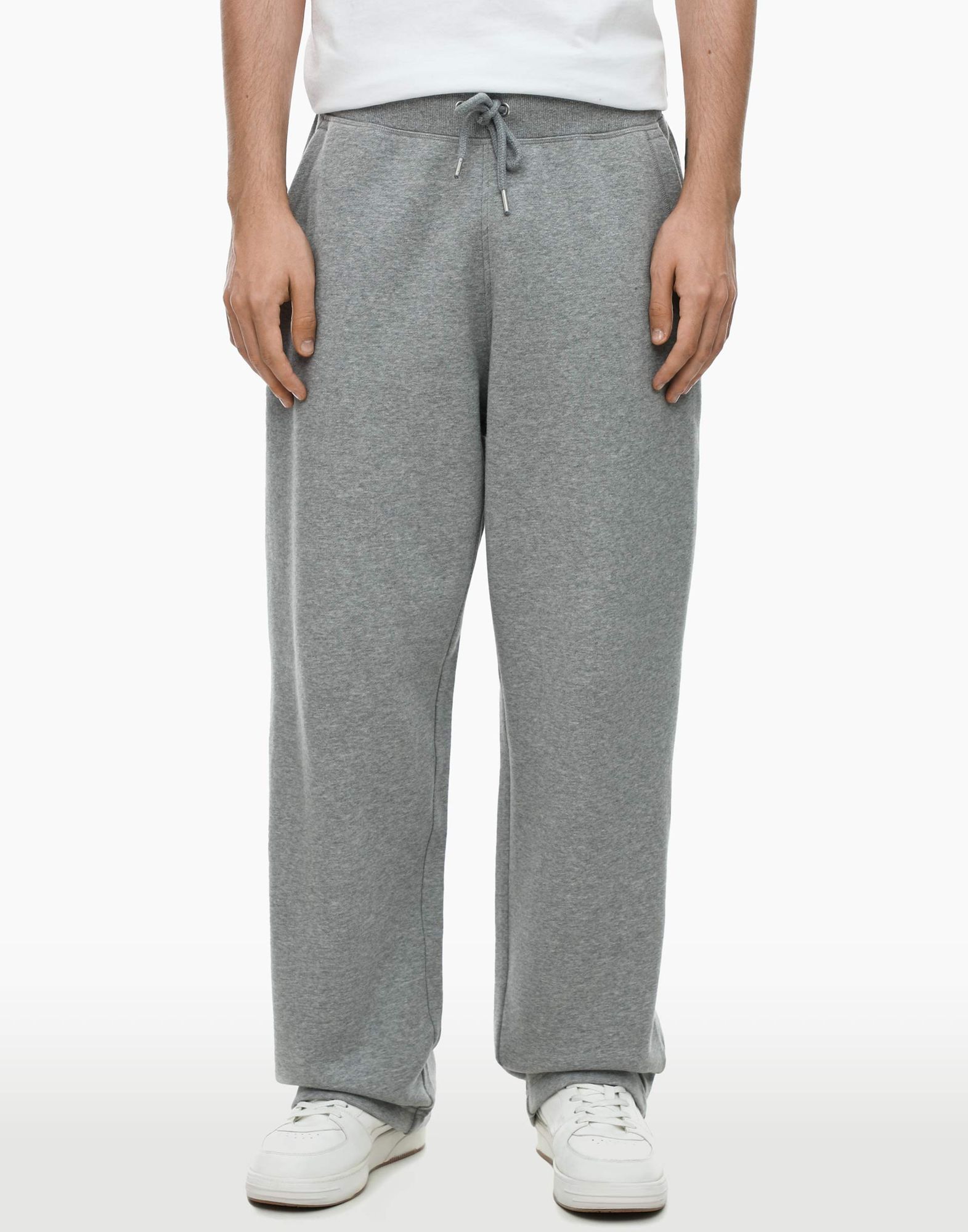 Серые спортивные брюки Loose Fit-1