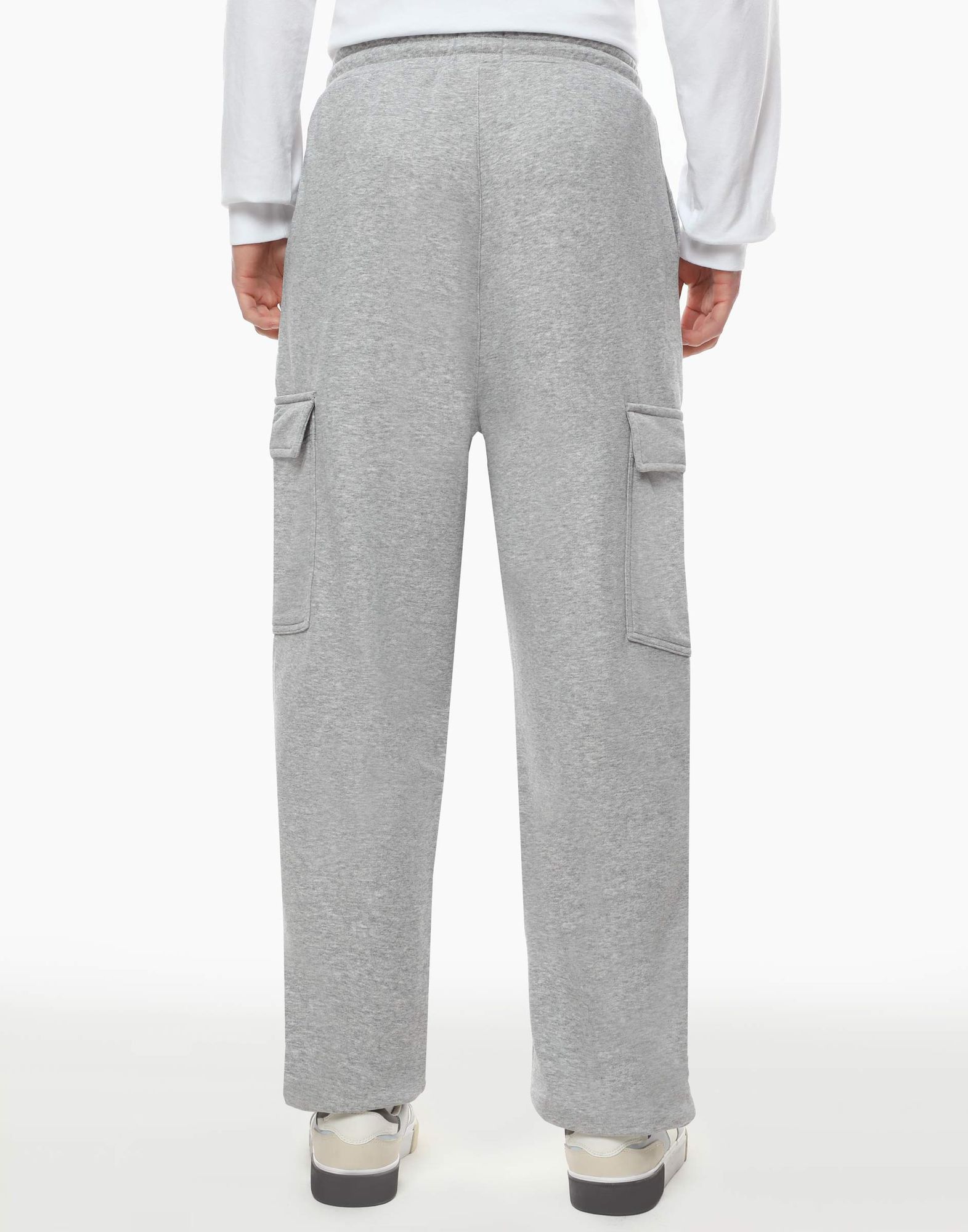 Серые спортивные брюки Wide-leg Cargo -2