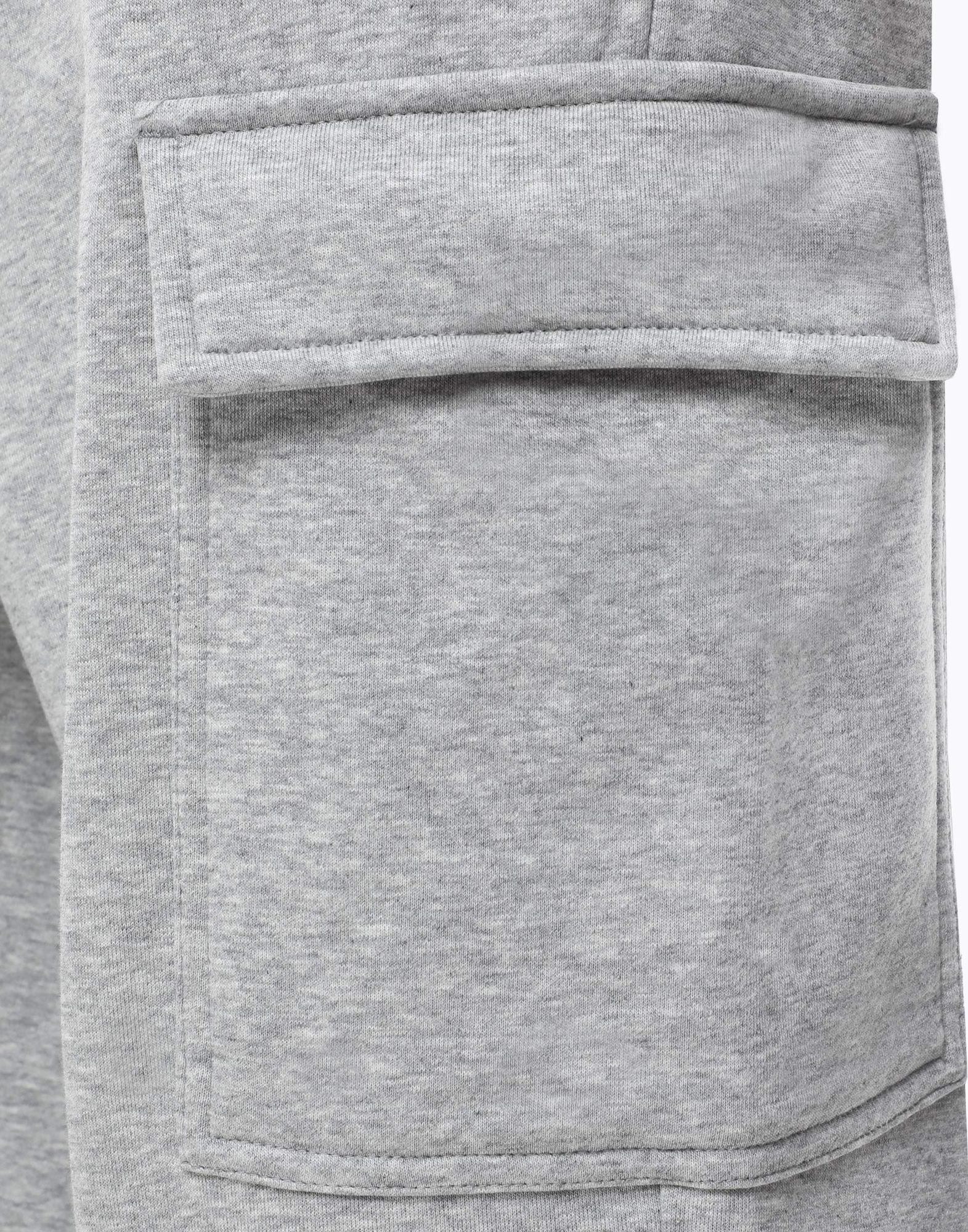 Серые спортивные брюки Wide-leg Cargo -3