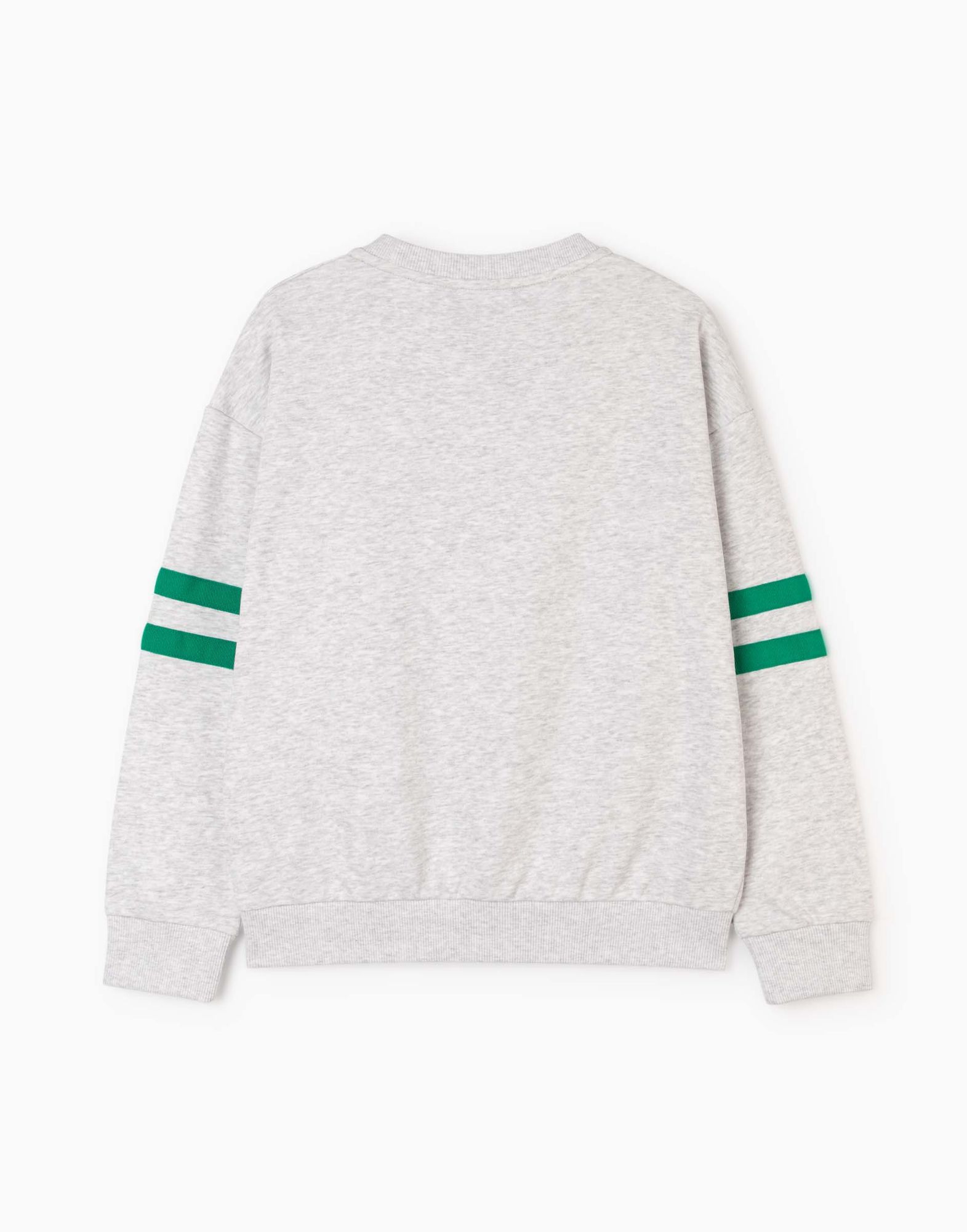 Серый свитшот oversize с аппликацией BAC012809-1 купить по цене от 249 ...