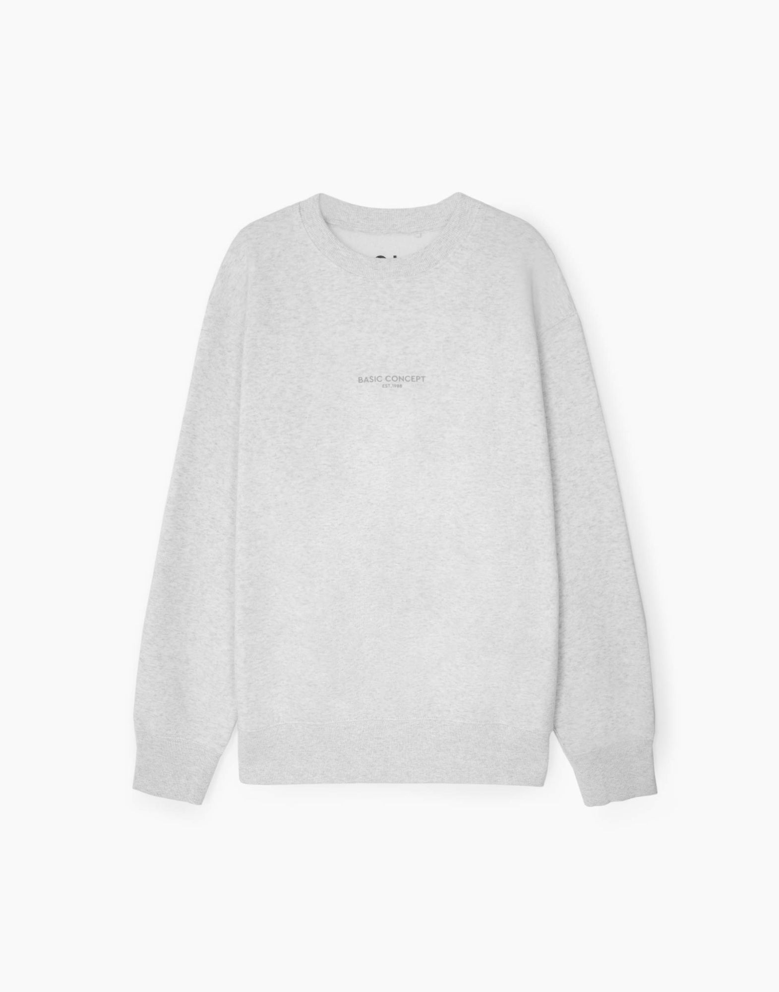 Серый свитшот oversize с надписью для мальчика-1