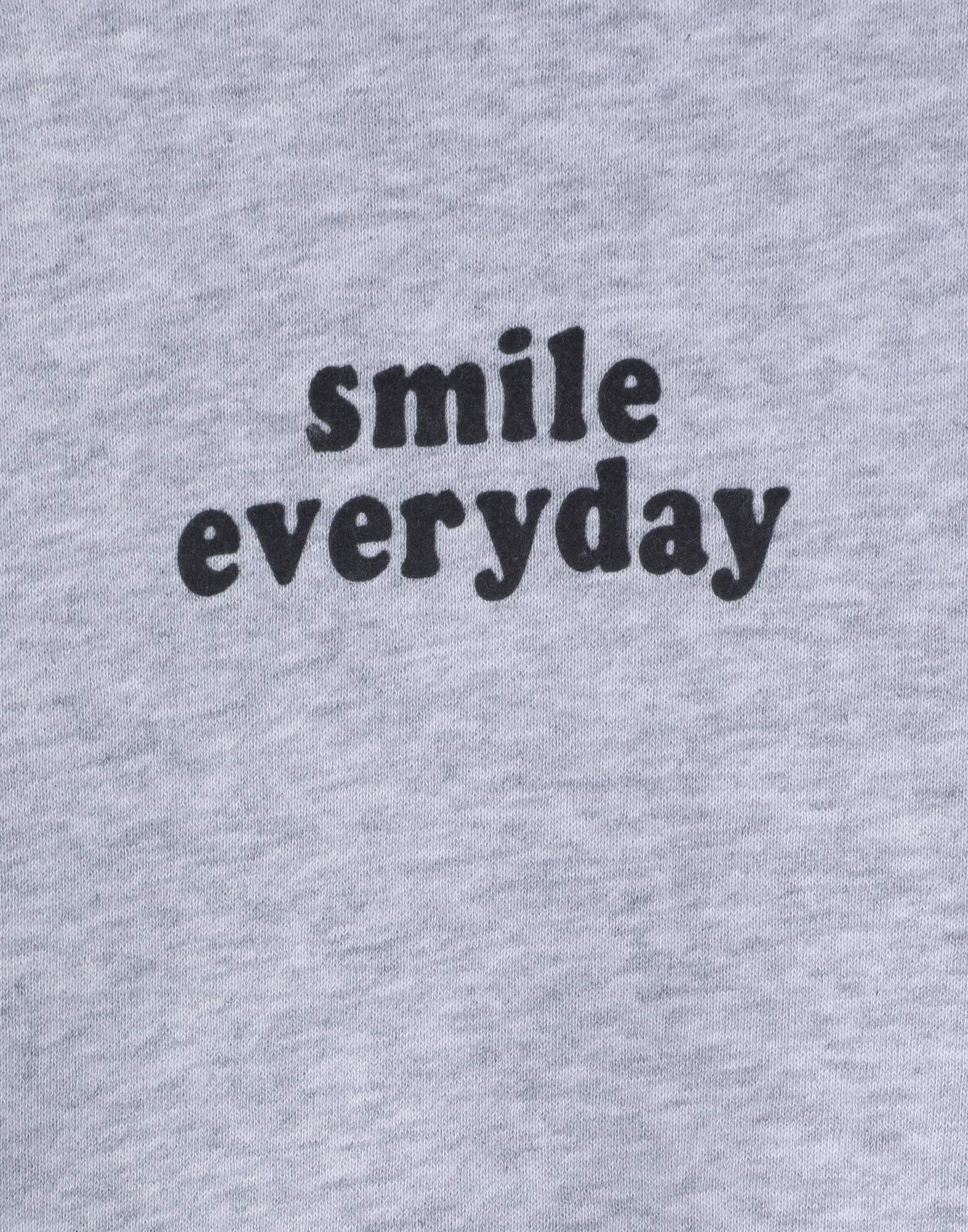 Серый свитшот с принтом Smile Everyday для мальчика-3