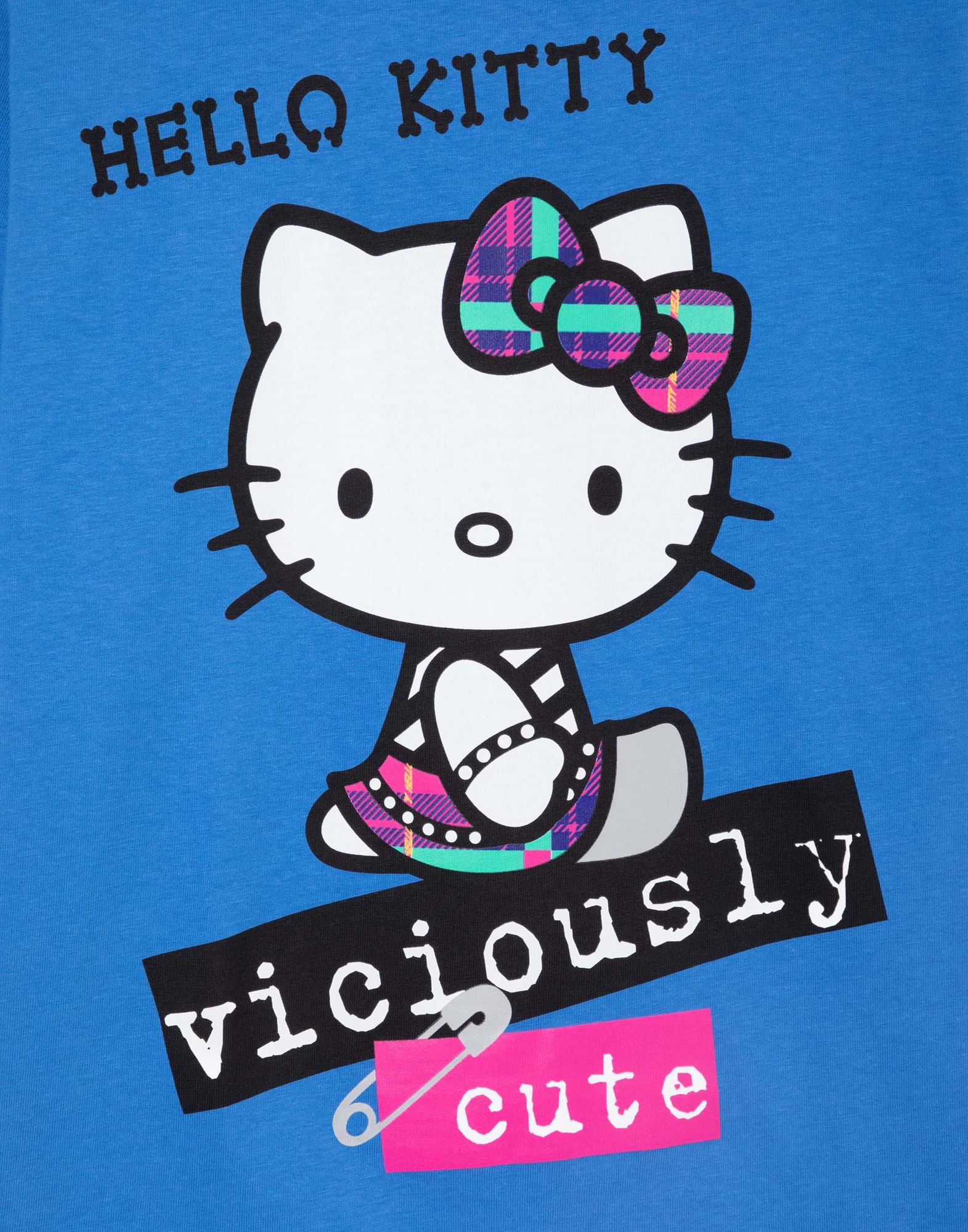 Синяя футболка oversize с принтом Hello Kitty GKT023736-1 купить по ...