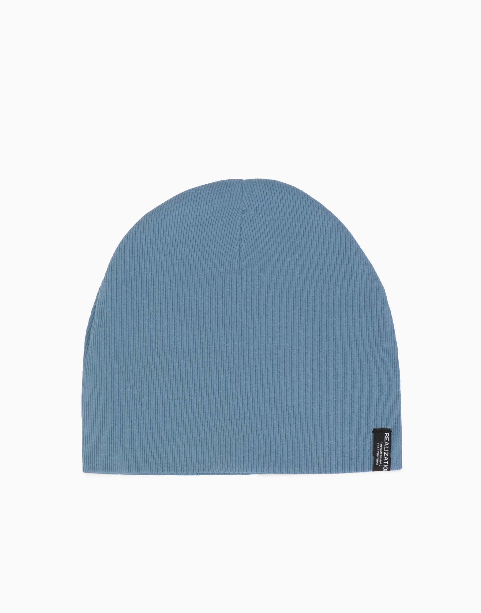 Синяя шапка с нашивкой для мальчика-0
