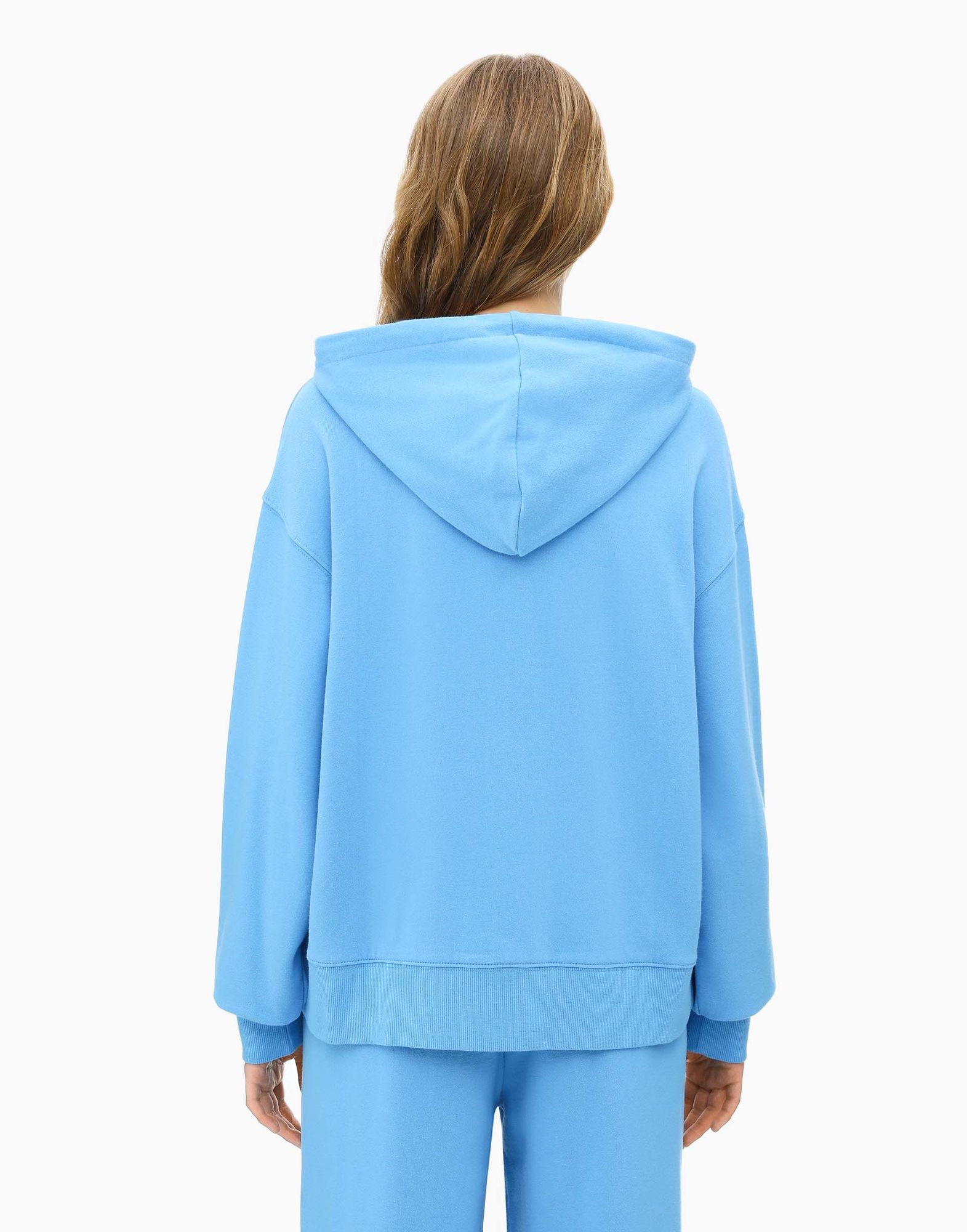Синяя толстовка oversize-3