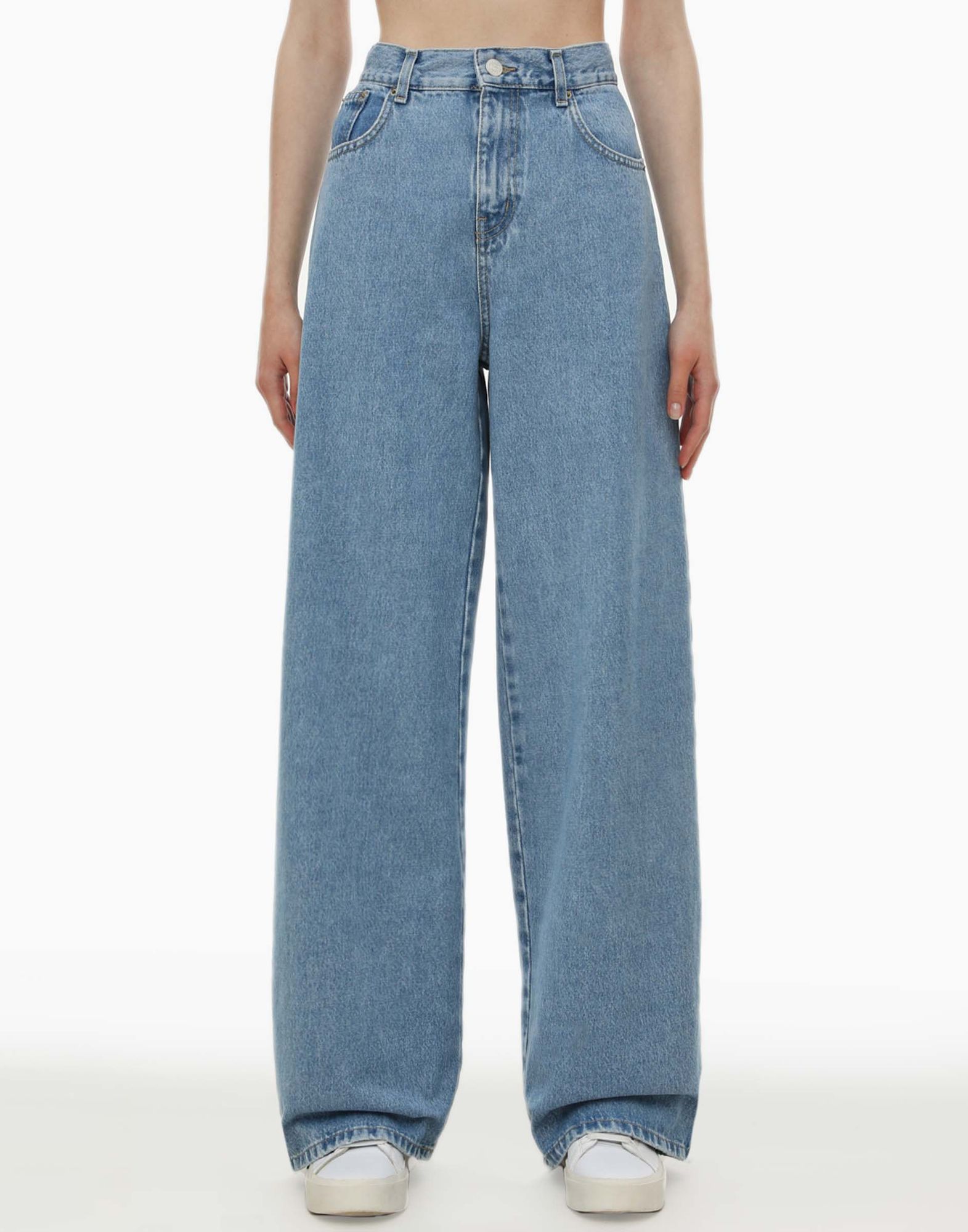 Синие джинсы Wide Leg GJN030651-1 undefined