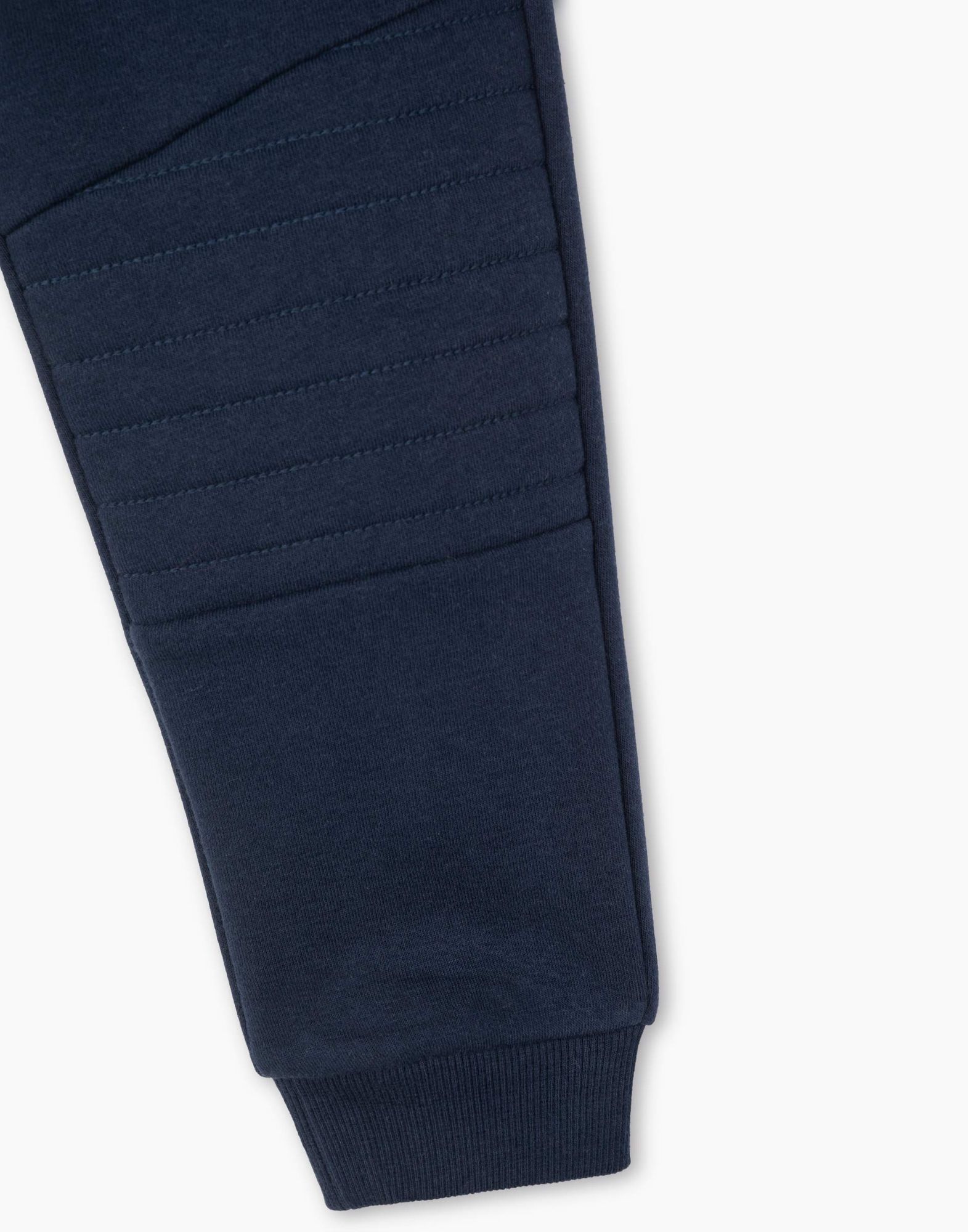 Синие спортивные брюки Jogger со вставками для мальчика-3