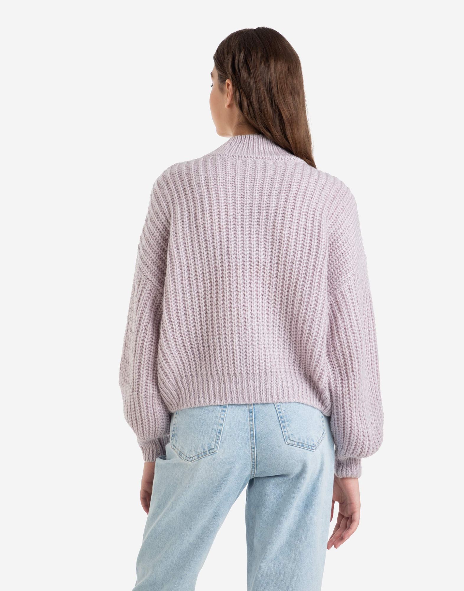 Сиреневый свитер oversize-2