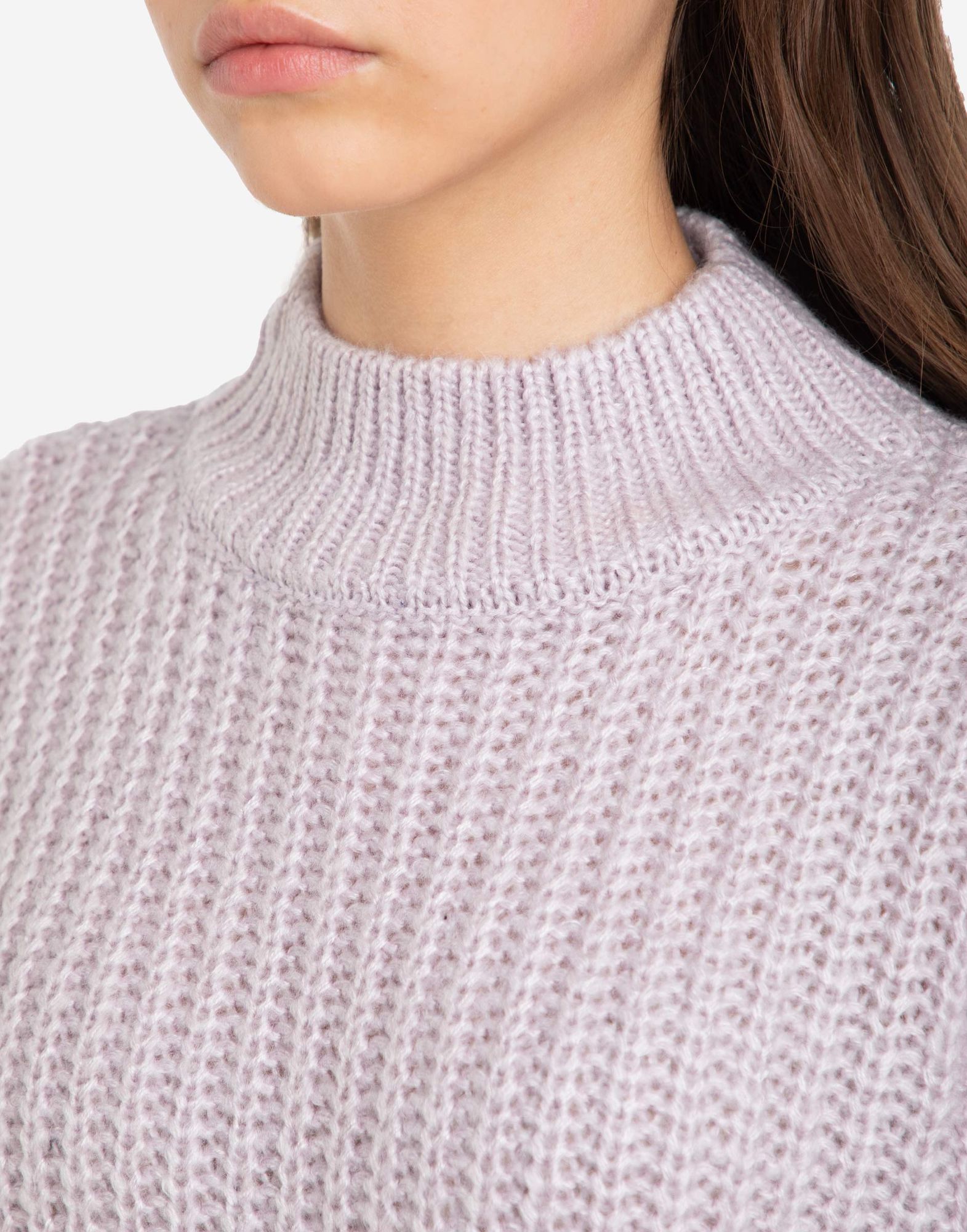 Сиреневый свитер oversize-4