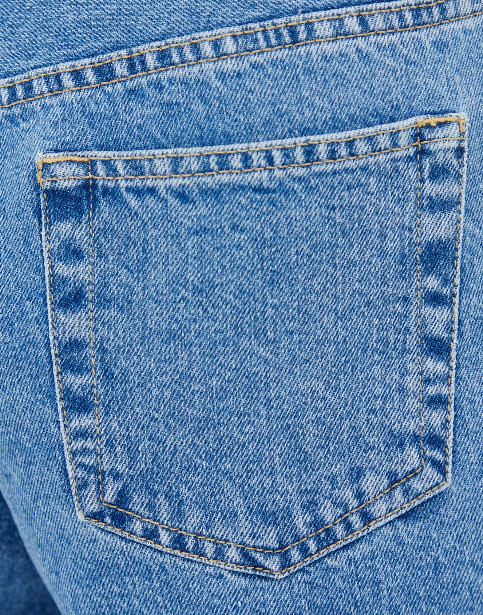 Широкие джинсы Loose straight с заниженной талией-3