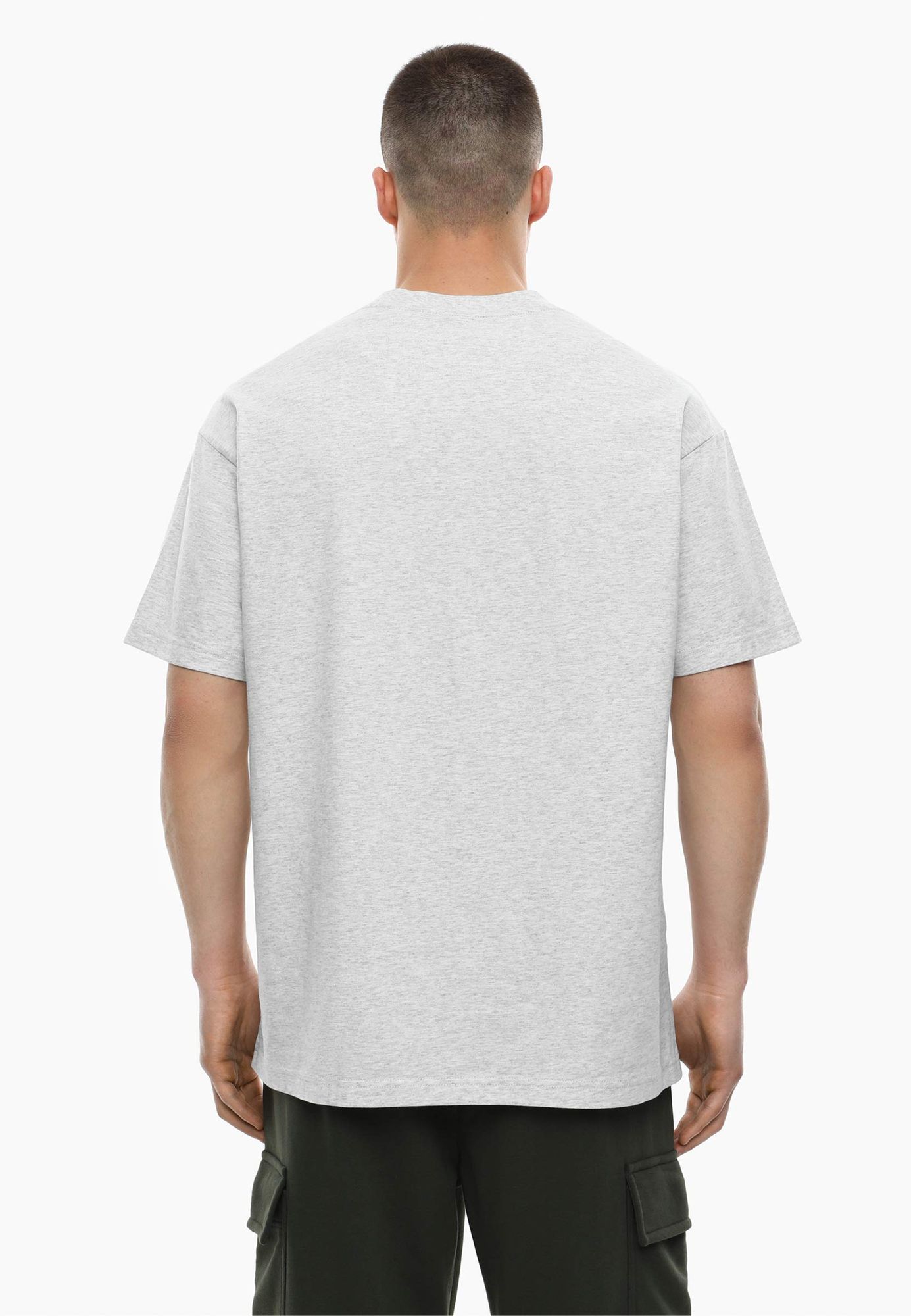 Светло-серая футболка Comfort из джерси -3