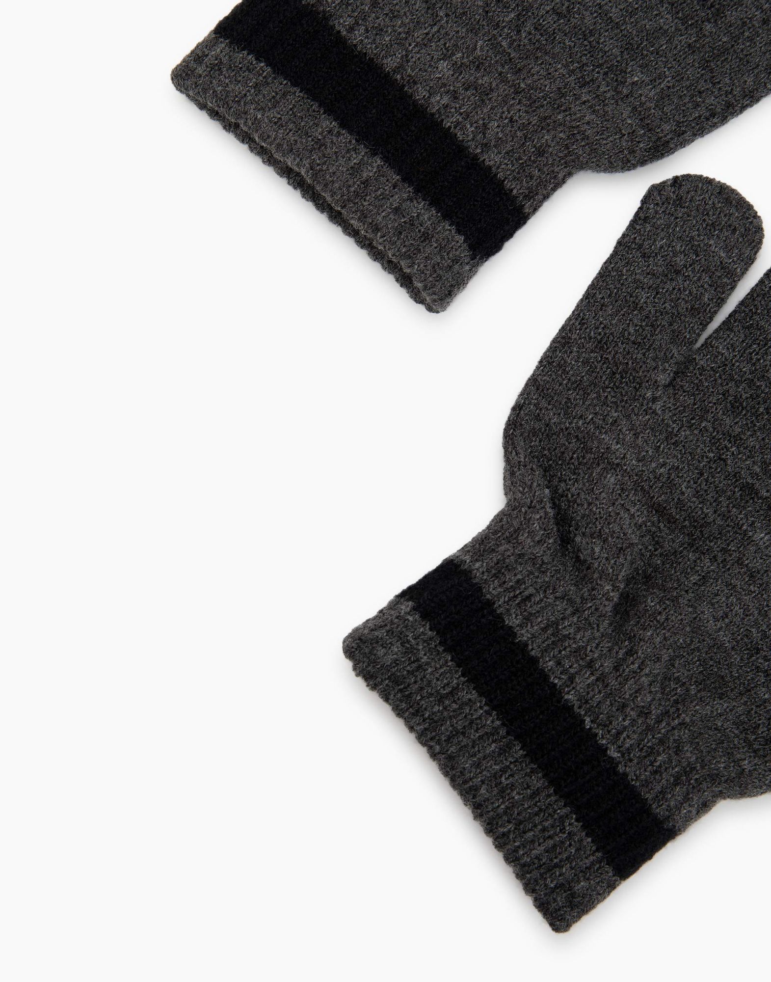 Тёмно-серые перчатки для мальчика-3
