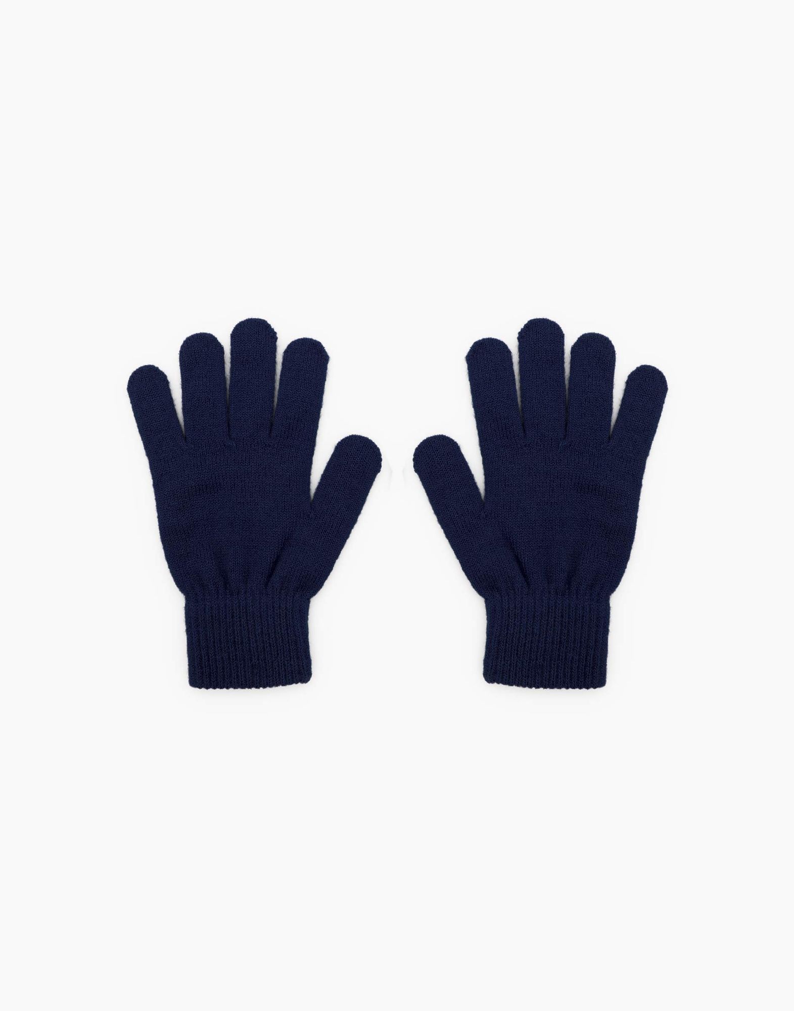 Тёмно-синие перчатки для мальчика-1