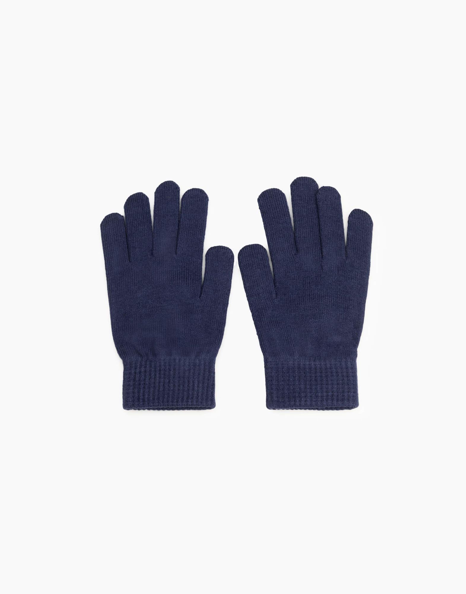 Тёмно-синие перчатки-1