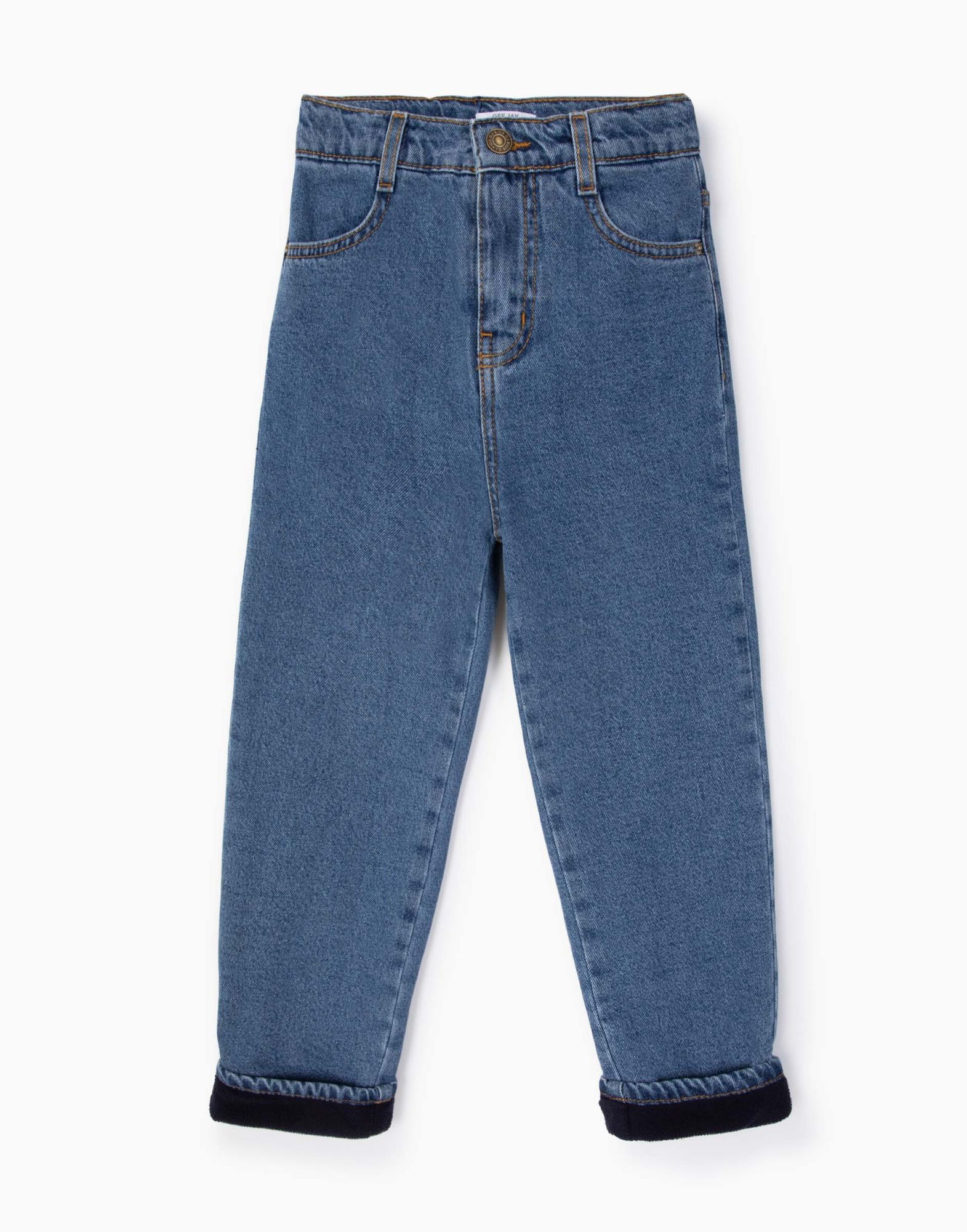 Утеплённые джинсы Straight для мальчика -1