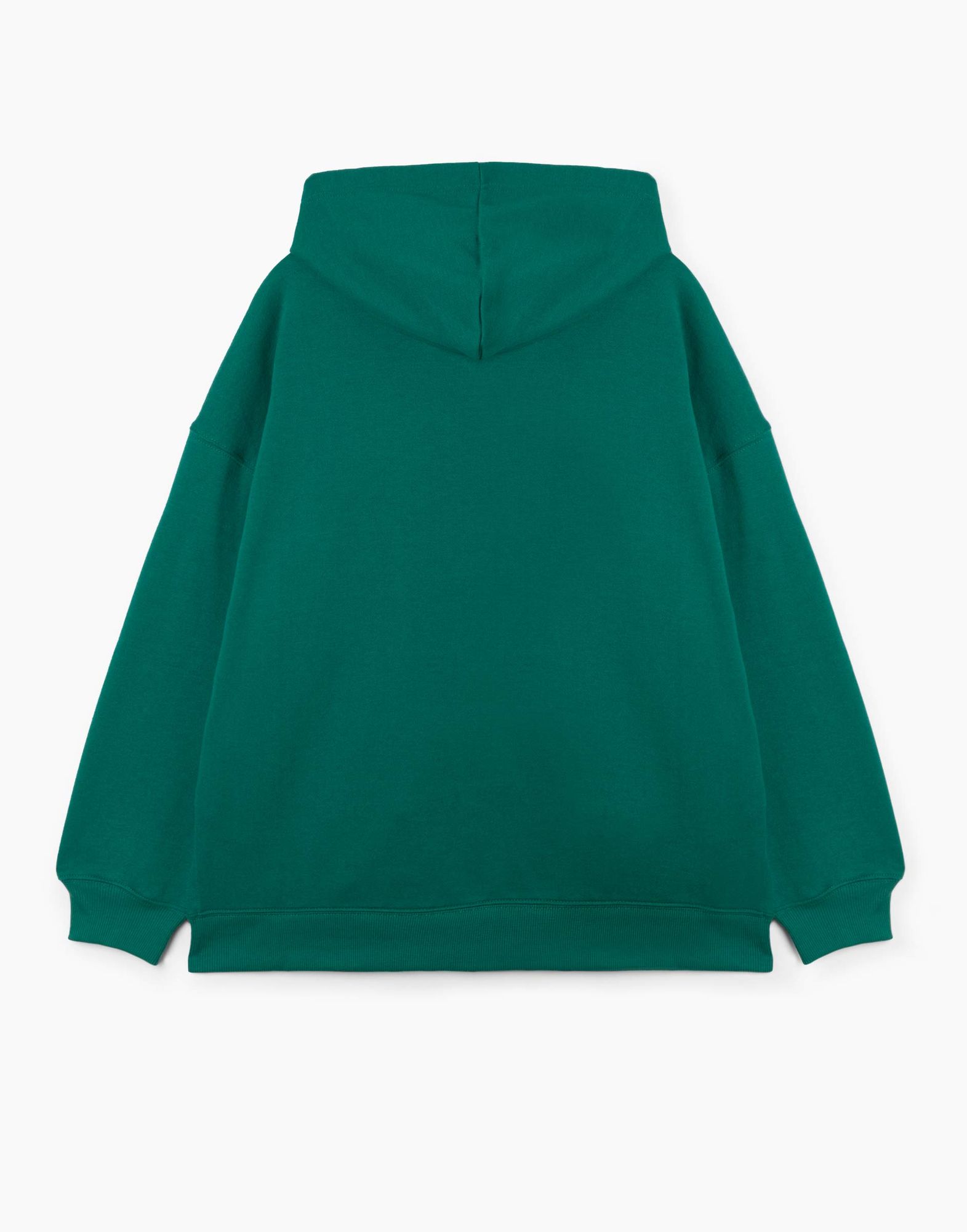 Зелёное худи с надписью Athleisure для девочки-2