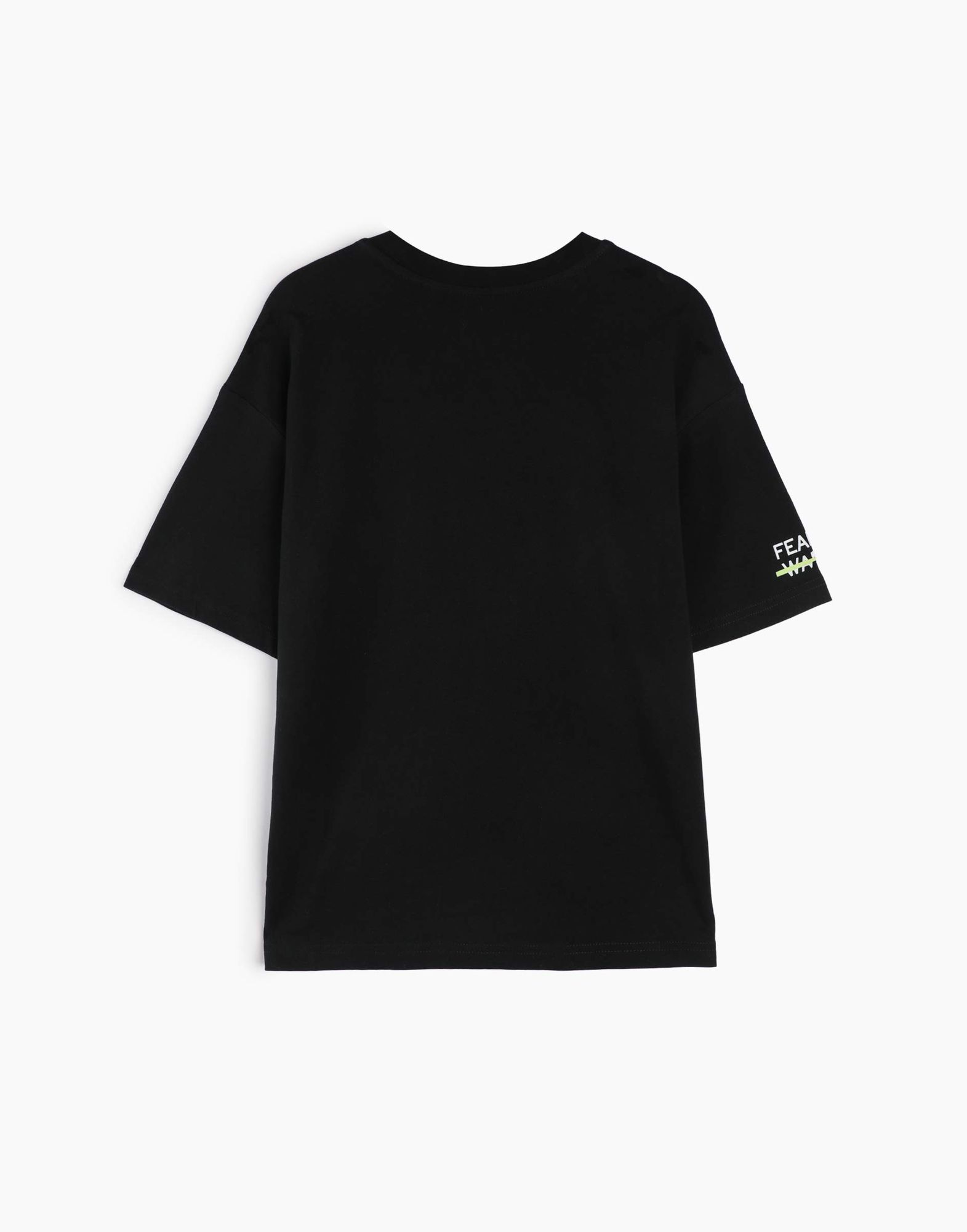 Чёрная oversize футболка с тигром для мальчика-2