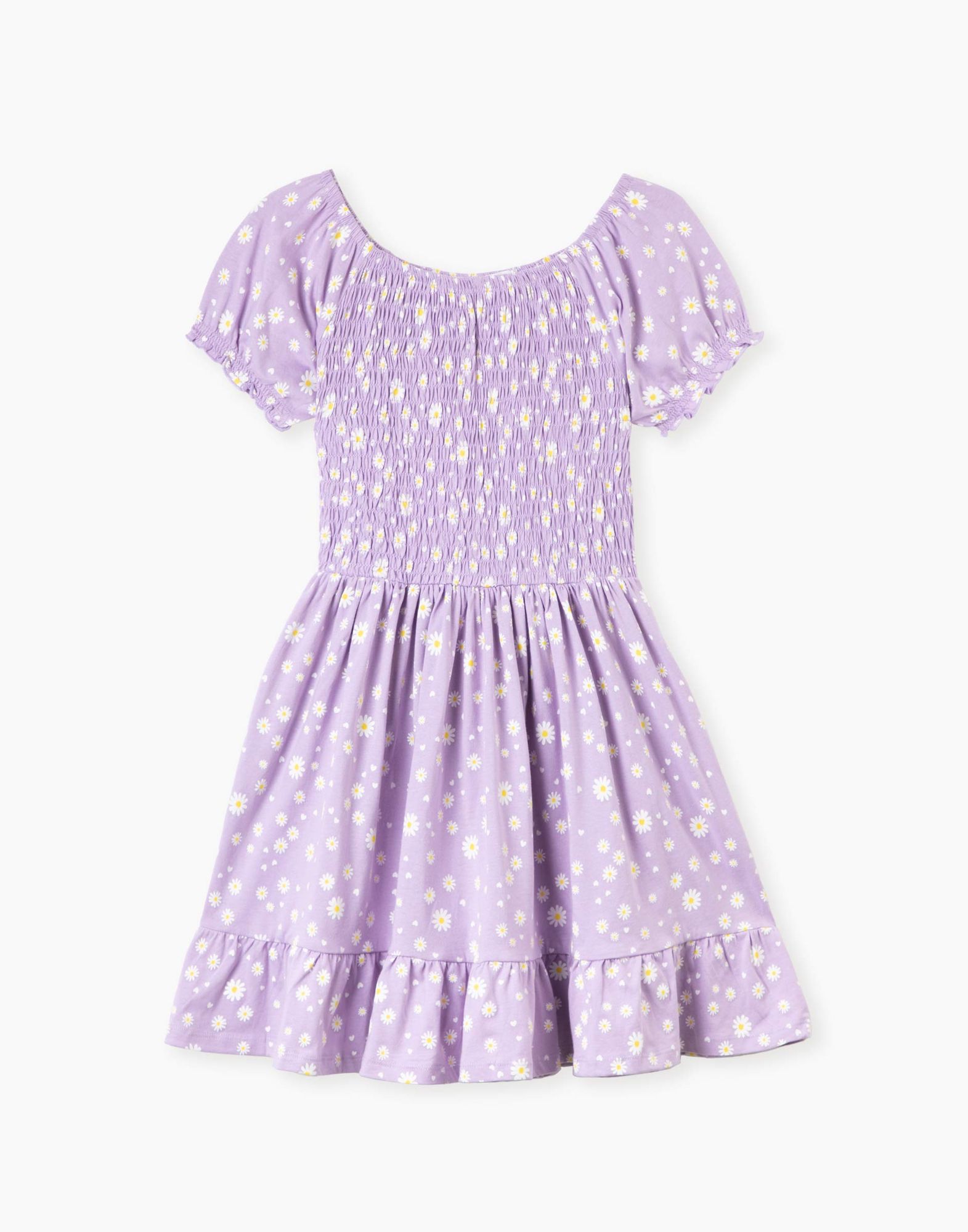Фиолетовое расклешённое платье для девочки-1