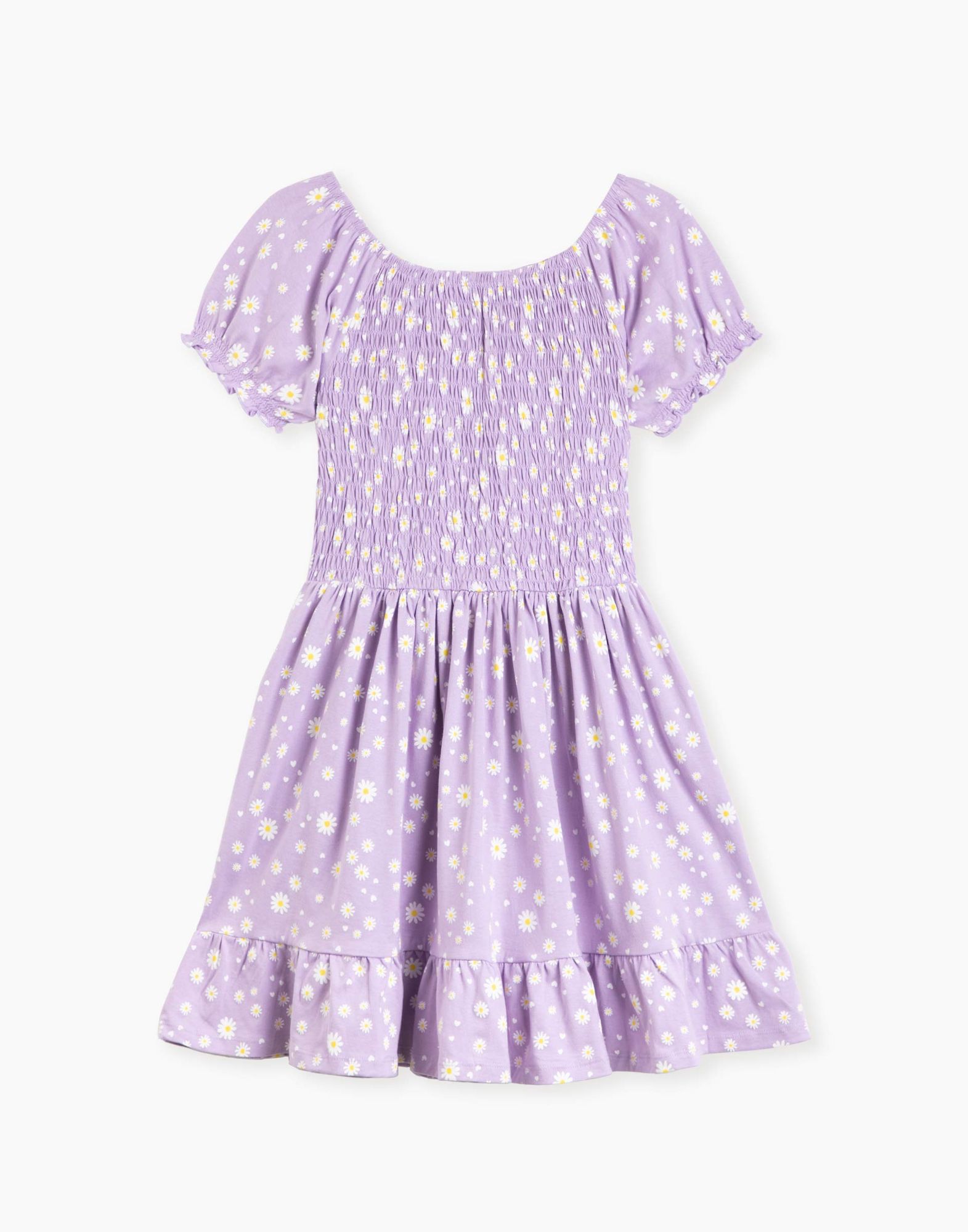 Фиолетовое расклешённое платье для девочки-2
