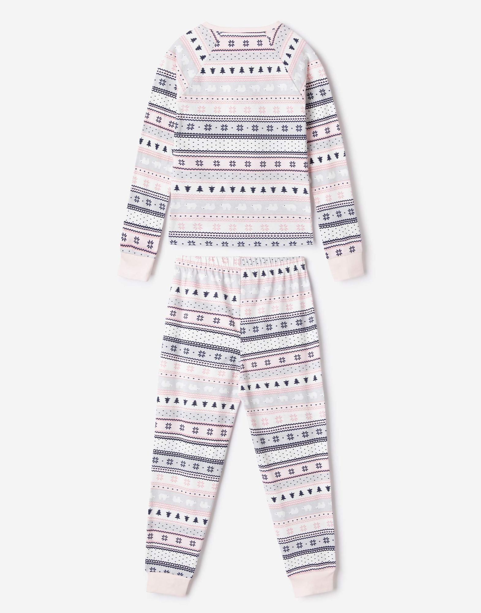 Пижама со скандинавским узором для девочки-2