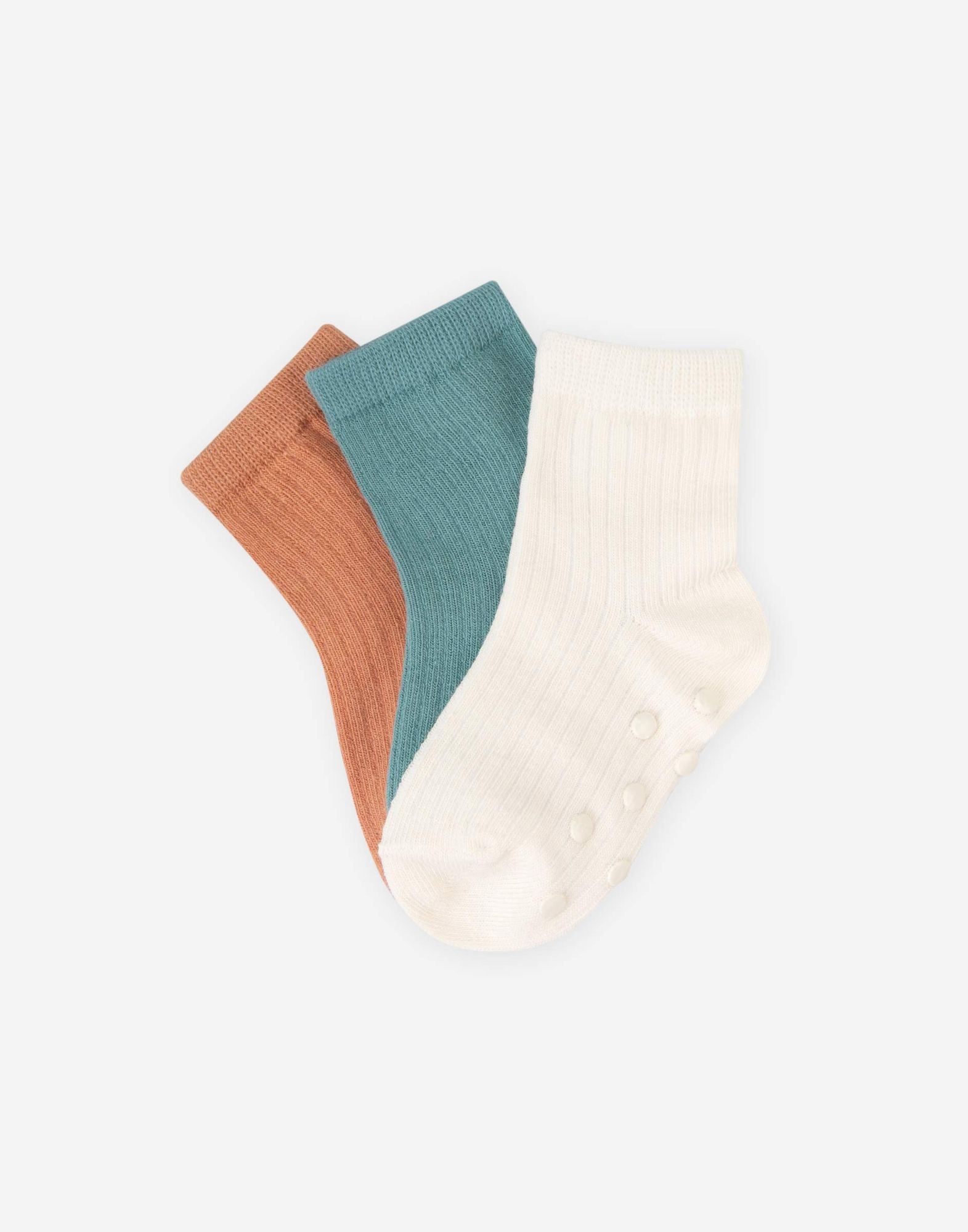 Разноцветные носки для девочки 3 пары-0