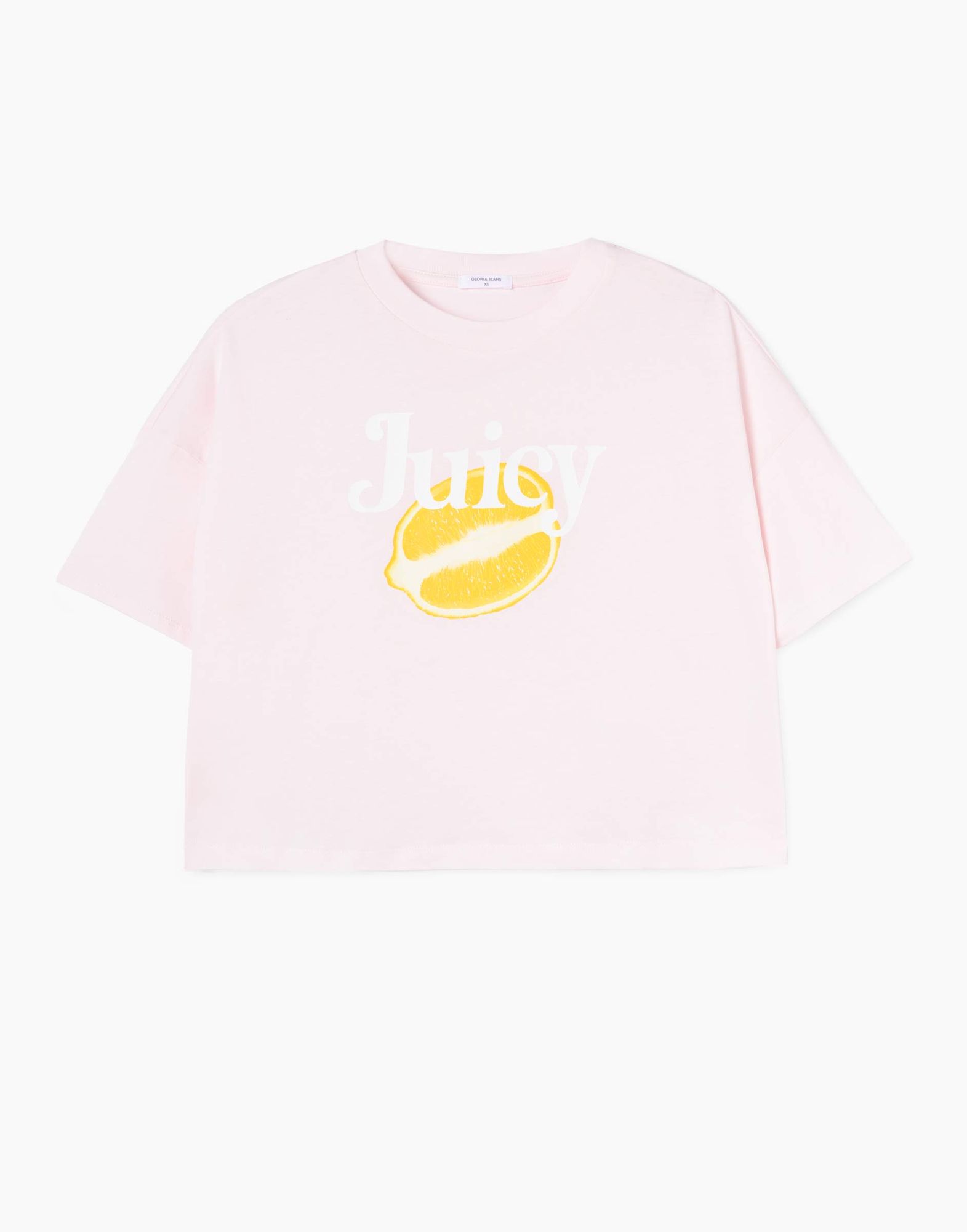 Светло-розовая футболка с принтом-5